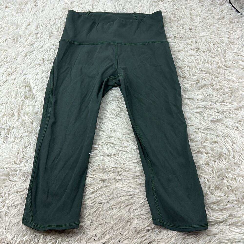 Lululemon Train Times Crop (17") Dark Forest